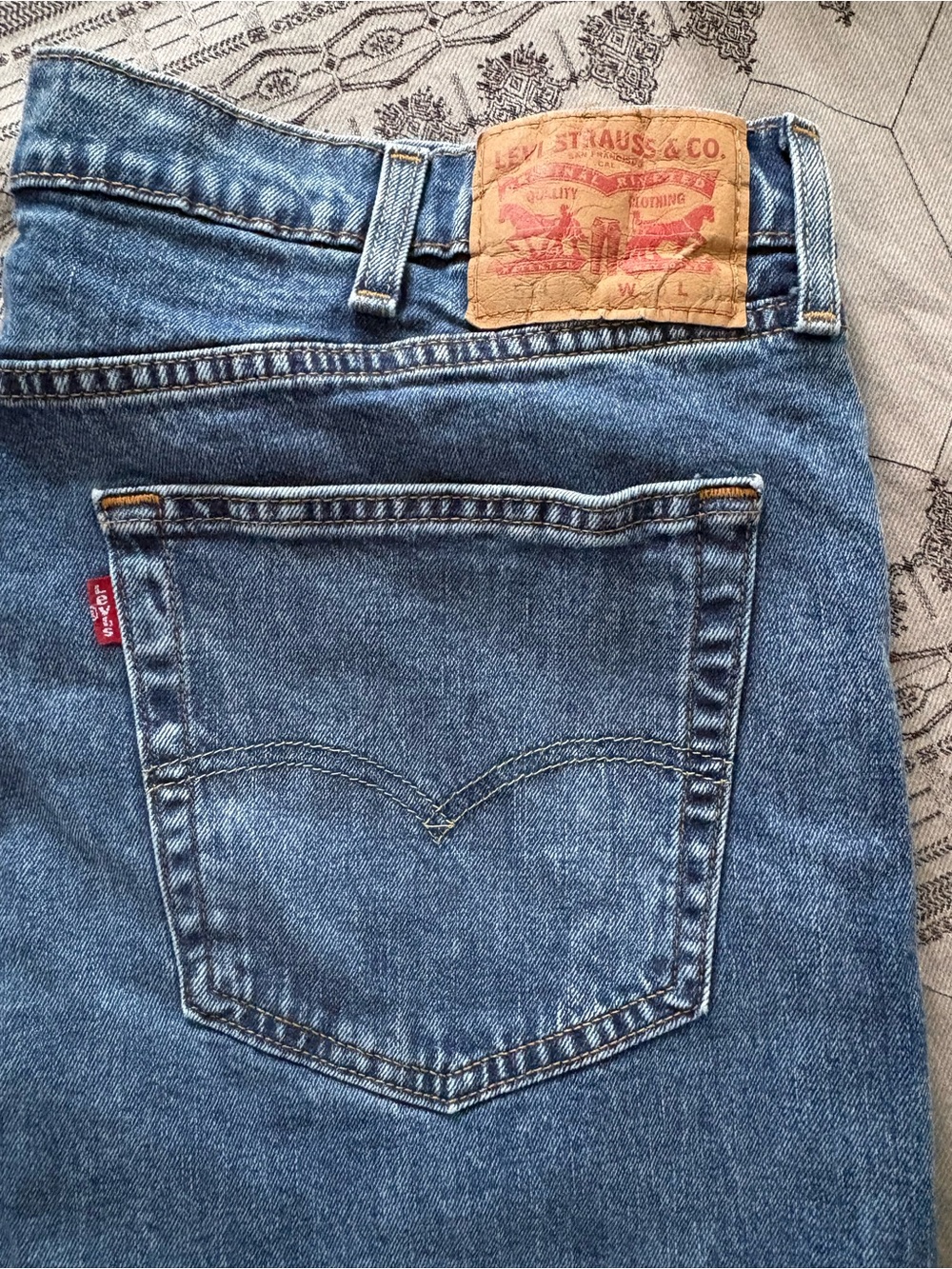 Levi’s 514 Straight Fit Medium Wash Denim Jeans W40 L30